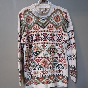 Vintage Heirloom Collectibles Crochet/knit Sweater Size Medium